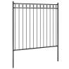 Durable Garden Fence Steel 1.7x1.5 m Black - Secure Your Space