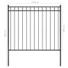 Durable Garden Fence Steel 1.7x1.5 m Black - Secure Your Space