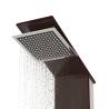 Stylish Brown Glass Shower Panel System | Hipomarket