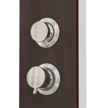 Stylish Brown Glass Shower Panel System | Hipomarket