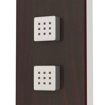 Stylish Brown Glass Shower Panel System | Hipomarket