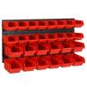 30 Piece Workshop Shelf Set Red and Black 77x39cm Polypropylene Quantity in Package 1 Number of 30 