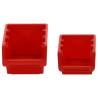 30 Piece Workshop Shelf Set - Red & Black 77x39cm Polypropylene