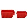 30 Piece Workshop Shelf Set - Red & Black 77x39cm Polypropylene