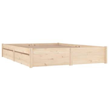 Stylish Bed Frame with Drawers - 120x190 cm Small Double