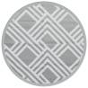 Outdoor Carpet Grey Ø120 cm PP - Stylish & Durable