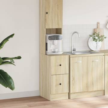 Kitchen Cabinet Sonoma Oak 35x50x180 cm | Stylish Storage