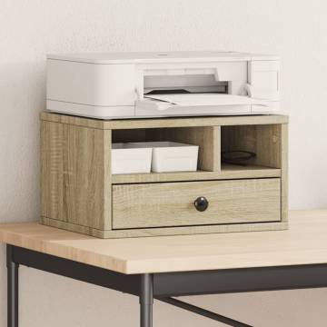 Printer Stand Sonoma Oak - Organize Your Workspace | HipoMarket