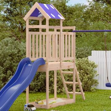 Play Tower with Ladder - Solid Wood Pine | HipoMarket UK