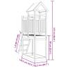 Play Tower with Ladder - Solid Wood Pine | HipoMarket UK