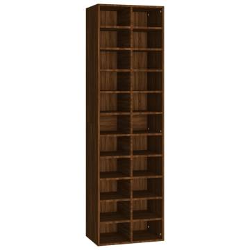 Shoe Cabinet Brown Oak 54x34x183 cm | Stylish Storage Solution