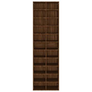 Shoe Cabinet Brown Oak 54x34x183 cm | Stylish Storage Solution