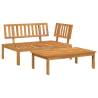 Durable Garden Pallet Sofa Set - Solid Acacia Wood | HipoMarket