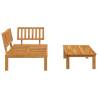 Durable Garden Pallet Sofa Set - Solid Acacia Wood | HipoMarket