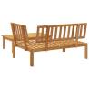 Durable Garden Pallet Sofa Set - Solid Acacia Wood | HipoMarket