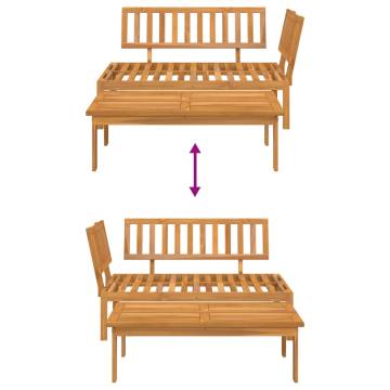 Durable Garden Pallet Sofa Set - Solid Acacia Wood | HipoMarket