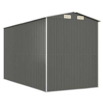 Light Grey Garden Shed - Galvanised Steel Storage Solution