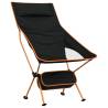 Foldable Camping Chairs 2 pcs - Black Oxford Fabric & Aluminium