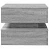 Modern Coffee Table with LED Lights - Grey Sonoma 50x50 cm