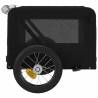 Durable Pet Bike Trailer | Black Oxford Fabric & Iron | HipoMarket