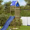 Play Tower with Rockwall 85x52.5x265 cm Impregnated Wood Pine Quantity in Package 1 Material solid impregnated wood 