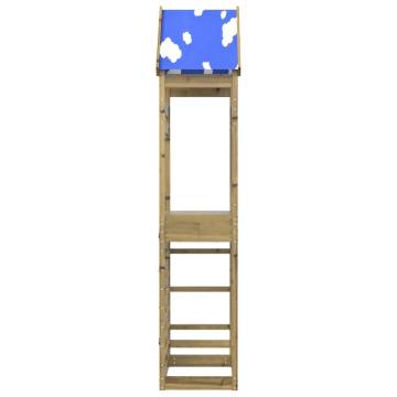 Play Tower with Rockwall - Durable Pinewood Fun | HipoMarket