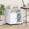 Printer Stand with Wheels - White 60x50x67 cm | HipoMarket