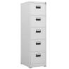 Filing Cabinet Light Grey 46x62x164 cm Steel Colour light grey Size 46 x 62 x 164 cm Quantity in Package 1 