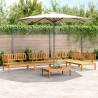 5 Piece Garden Pallet Sofa Set Solid Wood Acacia Colour brown Quantity in Package 1 Model 2x middle + 2x corner + table Wood colour dark brown 