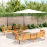 5 Piece Garden Pallet Sofa Set Solid Wood Acacia Colour brown Quantity in Package 1 Model 4x corner + table Wood colour dark brown 