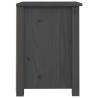 Stylish Grey Bedside Cabinet | Solid Pine Wood - 40x35x49 cm