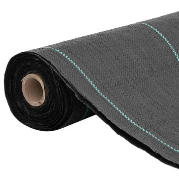 Weed Membrane Black 1.5x10 m PP - Durable & UV-Stabilized