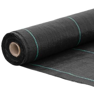 Weed Membrane Black 1.5x10 m PP - Durable & UV-Stabilized