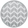 Outdoor Carpet Grey Ø160 cm PP - Trendy & Durable