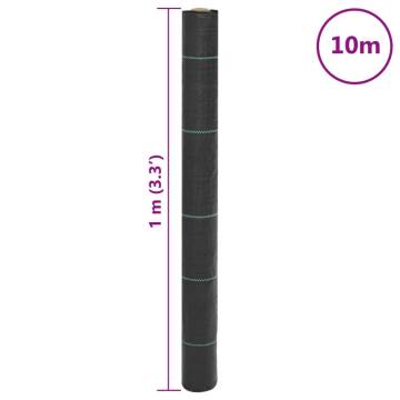 Weed Membrane Black 1x10 m - Effective Weed Control | Hipomarket