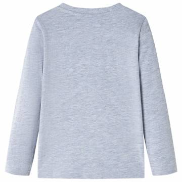 Kids' Long Sleeve T-shirt Grey Melange | Hipomarket UK