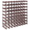 Elegant Brown Wood Wine Rack | Holds 72 Bottles