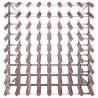 Elegant Brown Wood Wine Rack | Holds 72 Bottles