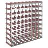 Elegant Brown Wood Wine Rack | Holds 72 Bottles