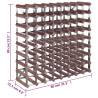 Elegant Brown Wood Wine Rack | Holds 72 Bottles