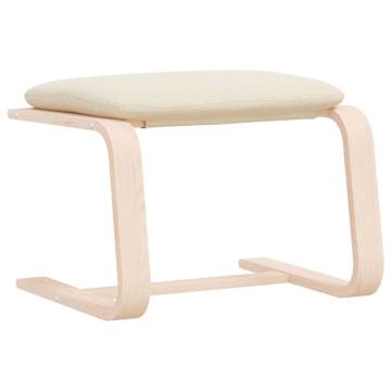 Cream Fabric Footstool - Modern & Durable | HipoMarket