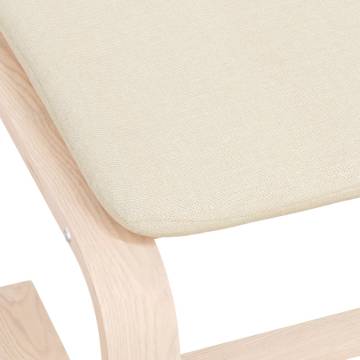 Cream Fabric Footstool - Modern & Durable | HipoMarket