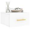 Wall-Mounted Bedside Cabinets - 2 pcs White - Stylish Storage