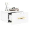 Wall-Mounted Bedside Cabinets - 2 pcs White - Stylish Storage