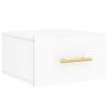 Wall-Mounted Bedside Cabinets - 2 pcs White - Stylish Storage