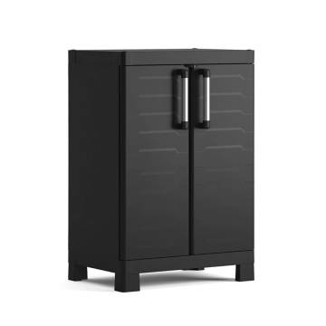 Keter Base Storage Cabinet Detroit Black | Durable & Stylish Storage