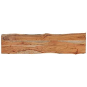 Solid Wood Acacia Live Edge Table Top - 140x40 cm