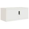 File Cabinet White 90x40x240 cm Steel - Durable Storage Solution