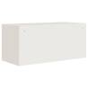 File Cabinet White 90x40x240 cm Steel - Durable Storage Solution