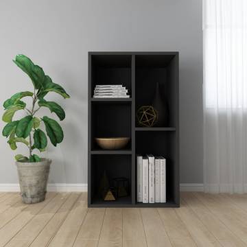 Stylish Black Book Cabinet & Sideboard - 50x25x80 cm